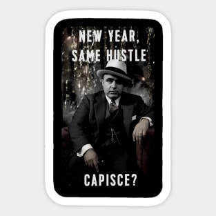 Al Capone wishing Happy New Year Sticker